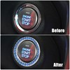 X AUTOHAUX 2pcs Car Start Stop Ring Rhinestone Push Start