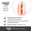 OGGI Acrylic Infusion Pitcher-Plastic Water Pitcher, Fruit Infuser Water Pitcher