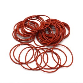 Boxonly 30 PCS O-Rings Silicone Round Seal Grommets 87.8mm OD 82.5mm ID 2.65mm Width O Rings Washer Sealing Ring Gasket Red
