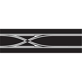 Scalextric C7036 Digital Track Straight Lane Change 20.5 inches , Black, Large