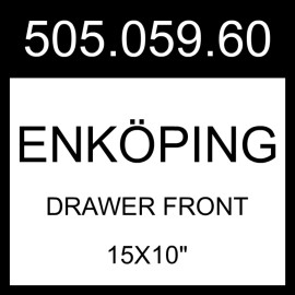 IKEA ENKOPING ENKÖPING Drawer Front White Wood Effect  15x10" 505.059.60