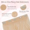 Silk-co One Piece Clip In Hair Extensions Curly 150g Hair