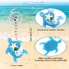 Amabro Turtle Keychain, Sea Turtle Keyring Beach Keychain with Clasp