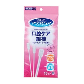 ライフリー 川本産業 マウスピュア口腔ケア綿棒 039-102115-00(15ホン)