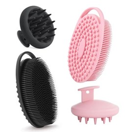 4 pcs Cepillo de Baño de Silicona, Cepillo Corporal de Silicona