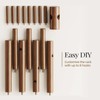 Pipishell Sturdy Wooden Coat Tree with 8 Hooks, 3 Adjustable
