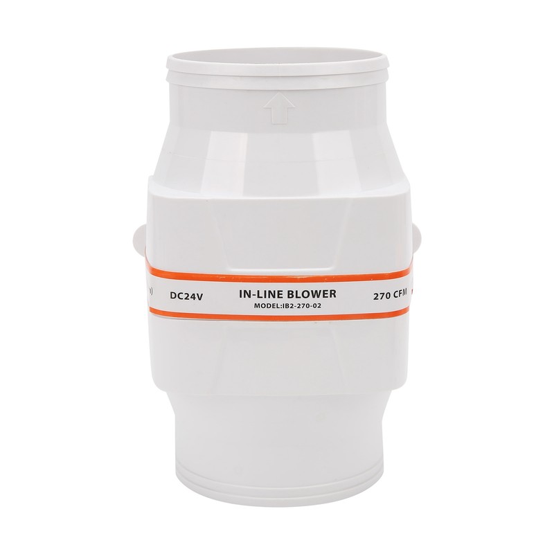 4in 270CFM Bilge Air Blower InLine Electric Waterproof White for