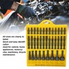 35Pcs Screwdriver Bit Set Magnetic S2 Steel 1/4in Hex Shank