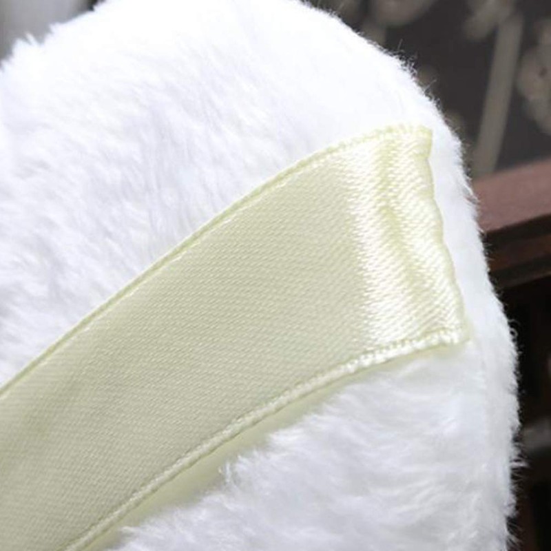 Lurrose White Soft Plush Powder Puff Fluffy Powder Puff with