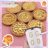 13500 Pcs Flatback Nail Pearls Gold Pearl Charms for Bedazzling