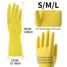 ROYIPAI 4 Pairs Kitchen Rubber Cleaning Supplies Cute Patterns Gloves Household Cleaning Gloves For Dishwashing (so cute serial 1, Small)