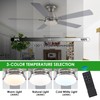 Ceiling Fans with Lights, 56" Flush Mount Ceiling Fan with