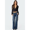 Colton Boot Cut Low Rise Jeans - Color: BLUE, Size: