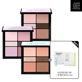 Jeongsaemmul 아티스트 아이 팔레트 + 더블 수정화장 패드 5매 + 스킨 세팅 톤 필터 베이스 3ml Artist Eye Palette + Double Touch Up Makeup Pads 5pcs + Skin Setting Tone Filter Base 3ml