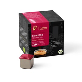 Tchibo Qbo Espresso Sidama Royal Premium Coffee Capsules, Pack of 27 (Espresso, Intensity 4/10, Aromatic and Fruity), Sustainable, Made from 70% Renewable Raw Materials & Climate Neutral Compensated