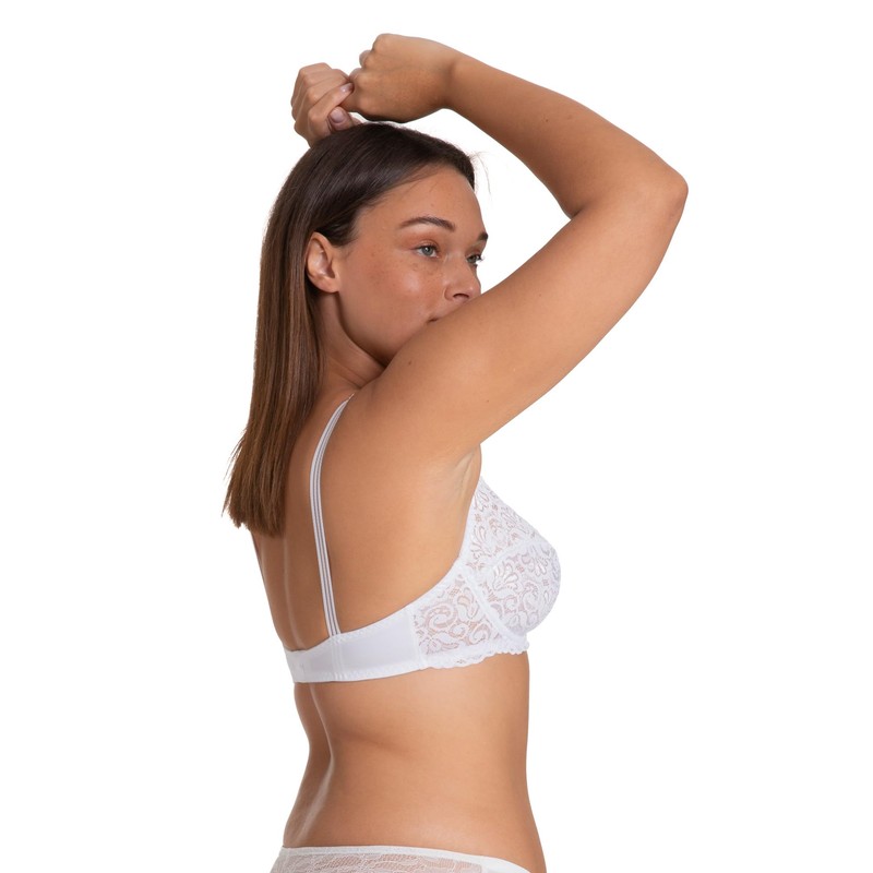 Dorina Damen Bügel BH Jaqueline D1623A, Einfarbig, Gr. 85C, Weiß