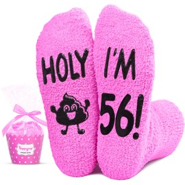HAPPYPOP 56th Birthday Gifts for Women - Socks for 56 Year Olds, Best Gifts for 56 Year Old Middle Aged Woman, Gift Ideas for 56 Year Olds