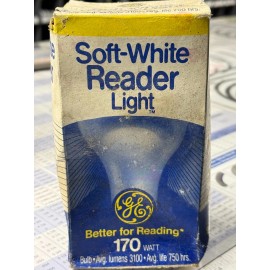 GE Vintage 170-Watt Soft White Reader Light Bulb!  New In Old Box!