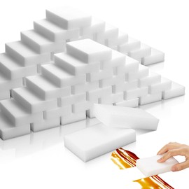 Paquete de 50 esponjas de melamina, borrador de esponja mágica, borrador duradero multiusos de espuma de melamina de alta calidad para todas las manchas de aceite, manchas de taza de café, baño, cocina, piel, zapatos, paredes, interiores de automóviles