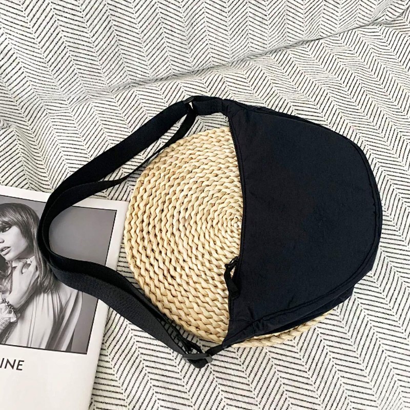 Ailiyumo Shoulder Bag, Crescent Shape, Small, Nylon Bag, Women's, Lightweight,