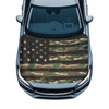 Darisoco Camo American Flag Car Hood Cover Polyester Elastic Fabrics