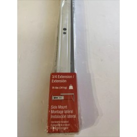 Richelieu 22” Euro Slide Side Mount Drawer Track 75 Lbs Capacity