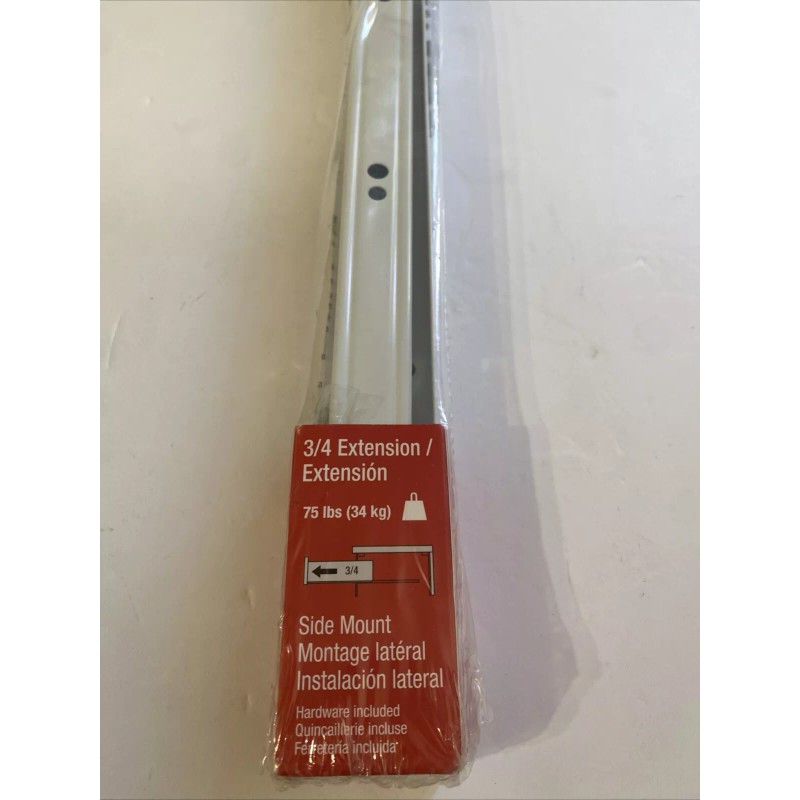 Richelieu 22” Euro Slide Side Mount Drawer Track 75 Lbs