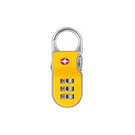 Yale - YTP2/26/216/1Y Standard Security Travel Sentry Genehmigte Vorhängeschloss mit Clip -On -Häzchen - Gelb
