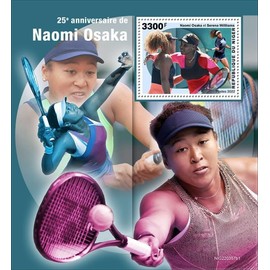 Niger - 2022 Tennis Player Naomi Osaka - Stamp Souvenir Sheet - NIG220357b1