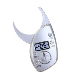 NUOBESTY Digital LCD Körperfettzange Körperfettmessgerät Körperfettanalyse Körperfett Caliper Fettmesszange Körperfettanteil Messen Körperfettmesser für Damen Herren