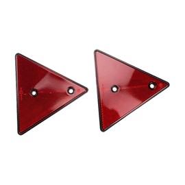 Baceyong Triangle Automotive Reflectors, Tail Rear Back Marker Indicator for Car Van Truck Trailer, 15 x 13 x 1 cm / 6 x 5 x 0.4 Inches