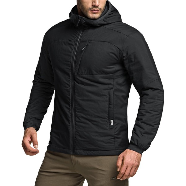 CQR Men's Lightweight Insulated Jacket, Windproof Packable Water Resistant Warm