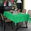 Grandisk Christmas Rectangle Tablecloth Waterproof Wrinkle Free Snowflake Jacquard Fabric