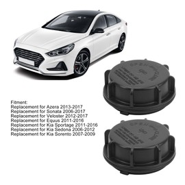 KIMISS 2pcs Headlight Dust Cap ABS Headlight Dust Cover 921402D000 Headlight Dust Cover for Sportage Sedona Sorento (Black)
