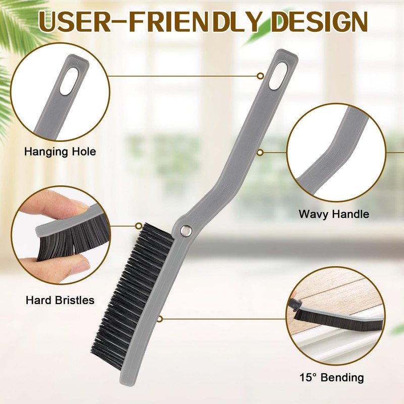 11Pcs Crevice Cleaning Brush Kit, Hard Bristle Crevice Cleaning Brush