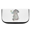 Mr. & Mrs. Panda Elephant & Bee Cosmetic Bag, White,