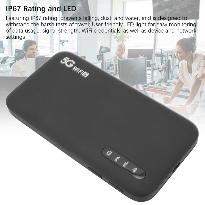 Jectse 5G Mobile Hotspot, WiFi 6 Pocket WiFi with Sim
