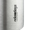 Relaxdays Stainless Steel Water Bottle, 400 ml, Leak-Proof, Cold &