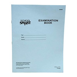 School Smart Examination Blue Book with 8 Pages, 8-1/2 x 11 Inches, Pack of 100 Books