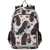 ALAZA Cute Cavalier King Charles Dog Heart Travel Laptop Backpack,