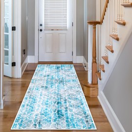 VFROO Runner Rug 2x6,Foldable Machine Washable Area Rugs - Anti-Slip Backing Stain Resistant Rug for Hallway,Kitchen,Entryway (Style B)