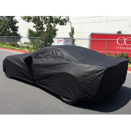 CarsCover Custom Fit C6 2005-2013 Chevy Corvette Car Cover for 5 Layer Heavy Duty Waterproof Black Ultrashield