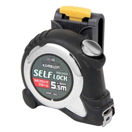 Komelon KMC-36CL Convex Self-Locking Chrome 19 Tape Width 0.7 inches (19 mm) 5.5 M (5.5 m) Holder Included