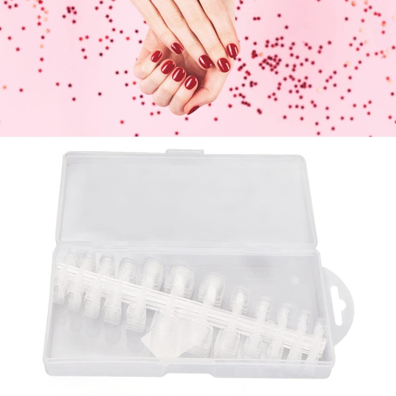240 Uñas Postizas de los Pies, Cubierta Completa, Multiusos, Brillantes,