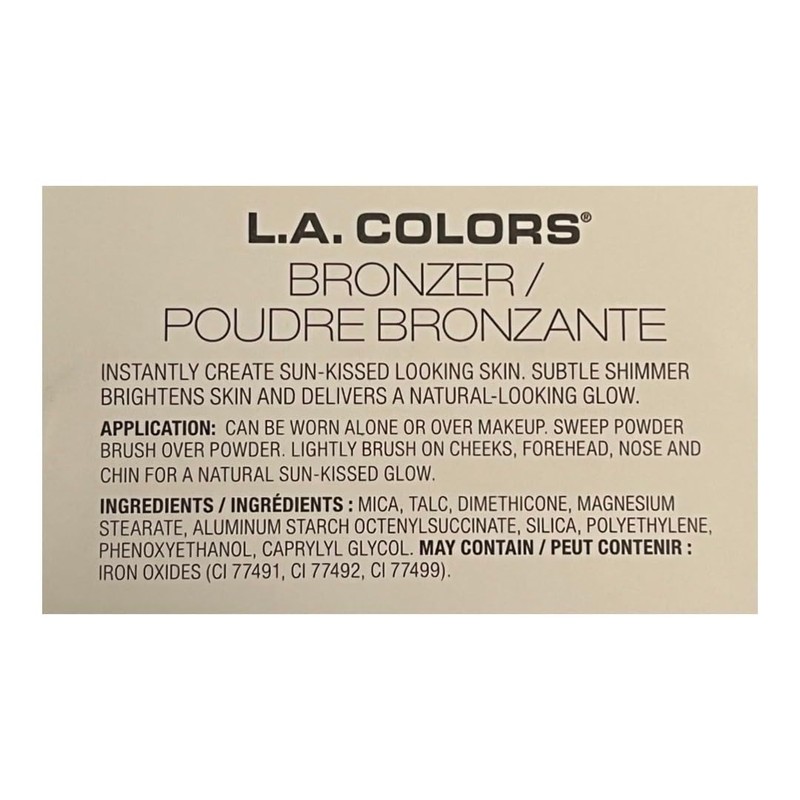 L.A. Colors Bronzer CBPP260 Sun Goddess .28 oz