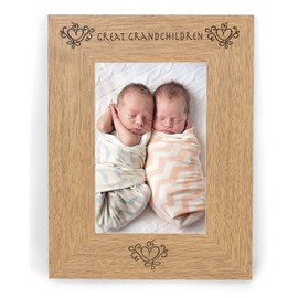 GREAT GRANDCHILDREN 6x4 Photo Picture Frame Birthday Gifts Mothers Fathers Day for Grandad Grandmother Grandparents Nan Nanny Gramps Gran Presents