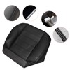 SecosAutoparts Driver & Passenger Bottom Leather Seat Cover Black Compatible