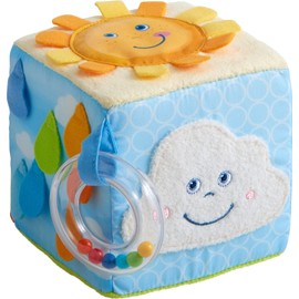 HABA 306030 Rainbow World Play Cube, Multifunctional Toy from 6 Months, Colourful