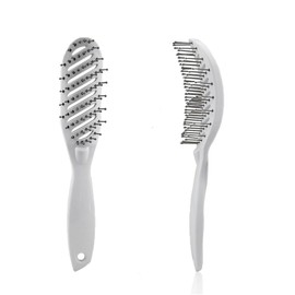 Lymizhuo Curved Vent Hair Brush for Men & Women,Blow Drying & Detangling Brush Short/Thick Hair, Salon-Grade Styling Brush with Anti-Static for Smooth Frizz-Free Hair (Black)