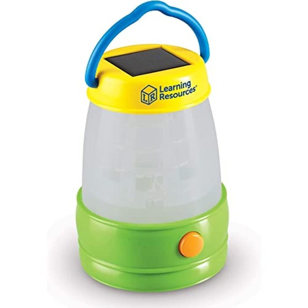 Learning Resources Solar Lantern, Kids Camping Accessories, Easy-Grip Portable Light, Exploration Play, Ages 3+